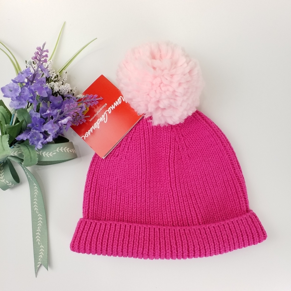 NWT Hanna Andersson | Knit Beanie with Pom, 3 yrs